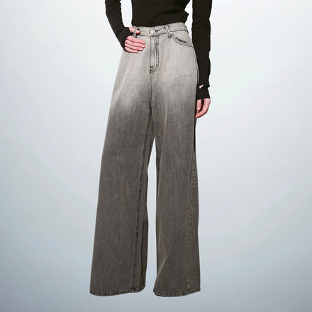 Gradient Denim Pants