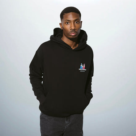 Oversized beige hoodie blend of 85% organic cotton and 15% post-consumer recycled polyester⎮Unfolloworld