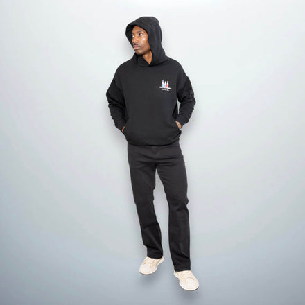 Fitted Flared Black Denim