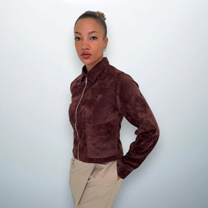 Women Chocolate brown wool jacket Unfolloworld Cyprus 