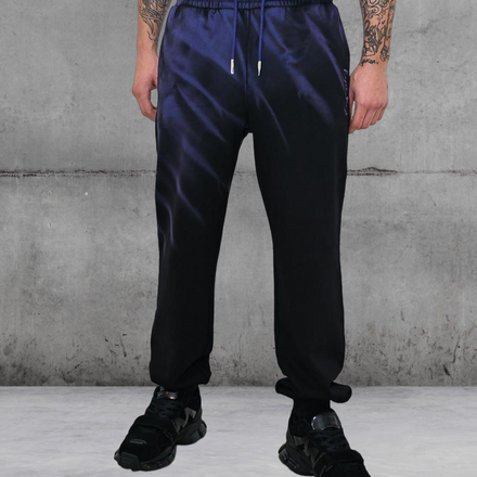 TIE-DYE Sweatpants black/purple by Feng Chen Wang