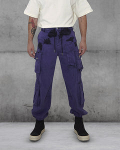 TIE-DYE Jeans black/purple by Feng Chen Wang