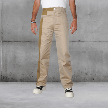 Khaki Paneled Trousers⎮Feng Chen Wang⎮Unfolloworld