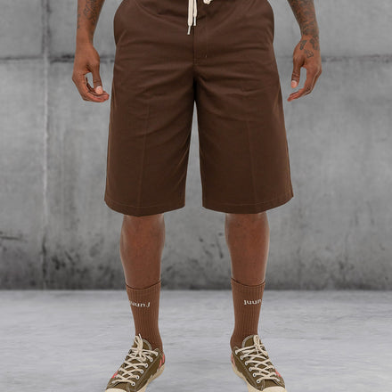 Le Short Twill Brown Drole de Monsieur