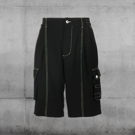 Contrast Stitch Cargo Short⎮Feng Chen Wang⎮Unfolloworld